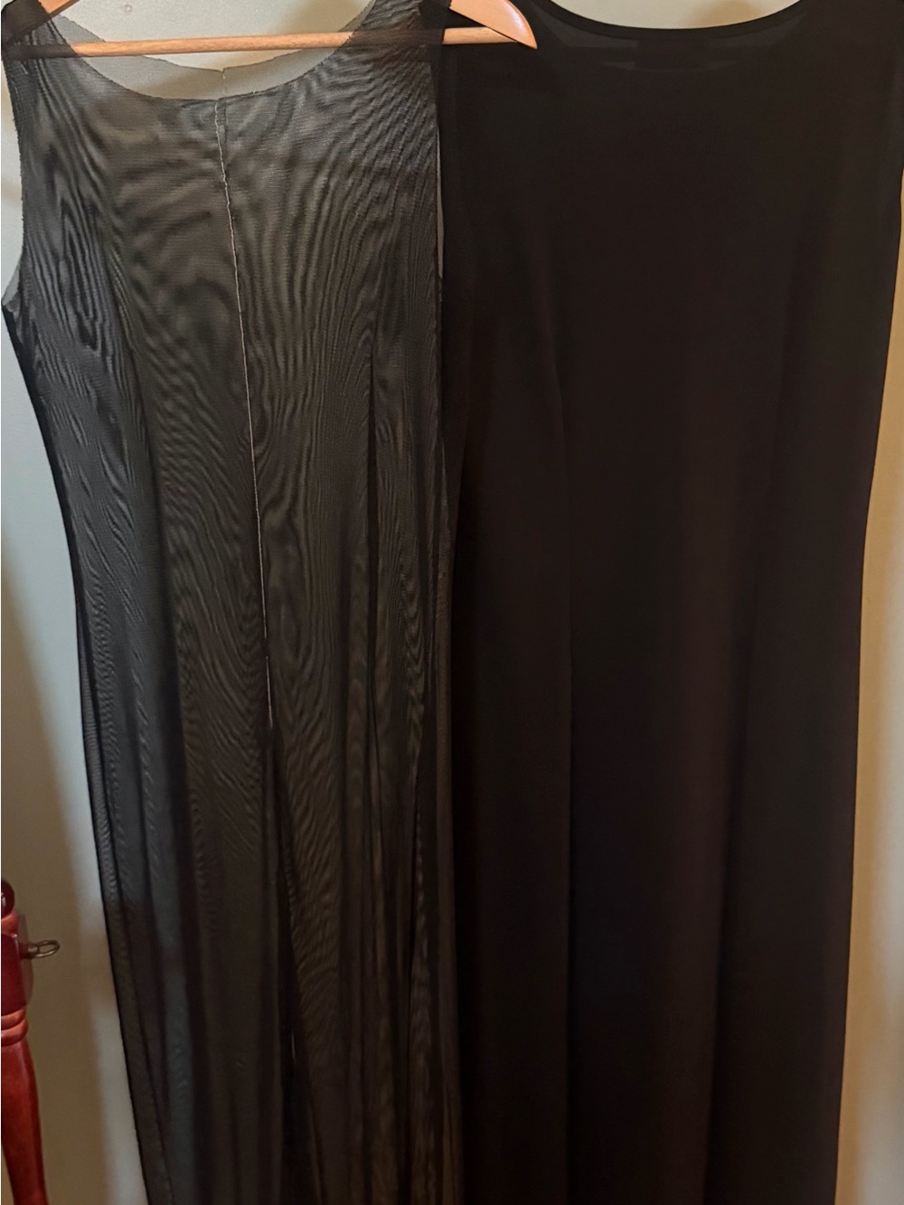 2 in 1 black dress of designer very chic